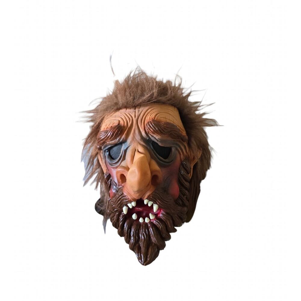 Halloween Scary Troll Rubber Mask Adult Size